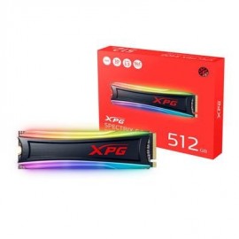 M.2 ADATA XPG SPECTRIX S40G 512GB RGB 2280 PCIe Gen3x4 NVMe 1.3 Leitura 3500MB/s Gravao 2400MB/s