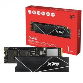 M.2 ADATA XPG GAMMIX S70 BLADE 1TB 2280 PCIe Gen4x4 NVMe 1.4 Leitura 7400MB/s Gravao 5500MB/s