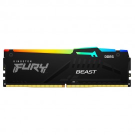 Memria Kingston Fury Beast RGB 32GB 5600MHz DDR5 CL40 Intel XMP Certified Preto