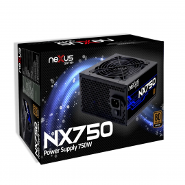 Fonte Nexus NX 750W 80 Plus Bronze c/ PFC Ativo Preto