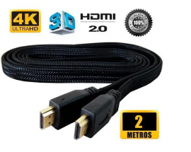 Cabo HDMI Lotus HDTV 2.0 ULTRA 2k 4k 3D Malha 2 Metros